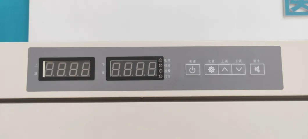 -25 graus de poupança de energia verticalmente 358 litros de congelador médico com multi gavetas
