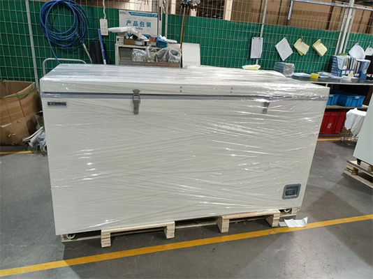 congelador vacinal do armazenamento da caixa profunda da grande capacidade 485L com porta de formação de espuma