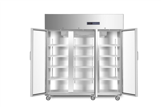 Portas de vidro do refrigerador 3 médicos de aço inoxidável da farmácia da grande capacidade 1500L