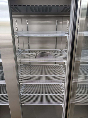 Portas de vidro do refrigerador 3 médicos de aço inoxidável da farmácia da grande capacidade 1500L