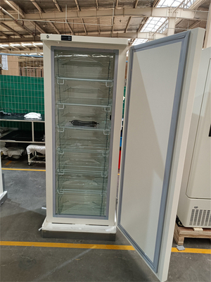 congelador ereto de aço inoxidável do laboratório do hospital da capacidade 278L com fechamento