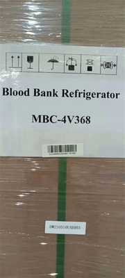 4 aço pulverizado do congelador do armazenamento do sangue do hospital do grau 368L cor de aço inoxidável