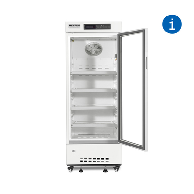 2-8 o pulverizador do grau revestiu o refrigerador vertical de aço da farmácia da categoria médica 236 litros