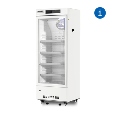 refrigerador de vidro médico do armário de exposição da farmácia da porta 226L para o hospital/laboratório
