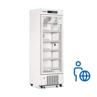 Refrigerador vacinal da farmácia do plasma com a auto porta de vidro de Frost para o armazenamento 316L das drogas