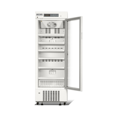 2 - Refrigerador médico da droga da farmácia de 8 graus com único ISO de vidro do CE da porta