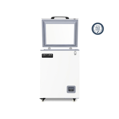 100L Portable Ultra Low Temperature Chest Freezer Para Medicina Hospitalar Amigável ao Meio Ambiente