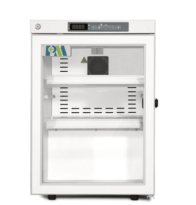 2-8 refrigerador médico do refrigerador da farmácia do grau 60L Mini Portable Single Glass Door