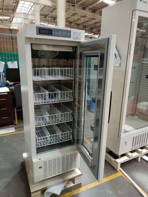 Refrigeradores pequenos do banco de sangue de 4 graus com forçado - cesta revestida refrigerar de ar