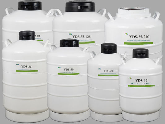 Tanque criogênico branco 100L do nitrogênio de líquido da cor YDS-35-210