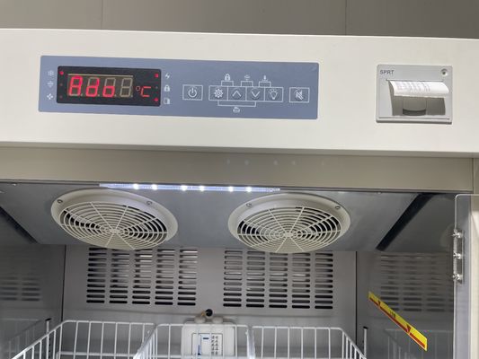 Refrigeradores de alta qualidade do banco de sangue do laboratório do hospital da capacidade de PROMED 368L com a porta de vidro da formação de espuma
