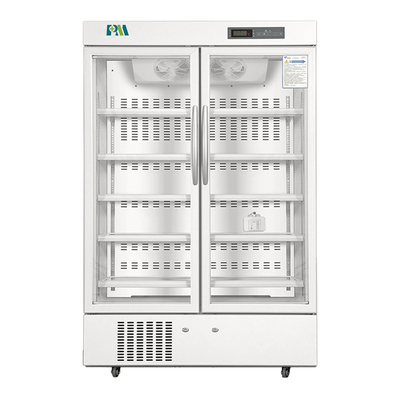 Refrigeradores vacinais da farmácia médica grande da capacidade com a porta de vidro de alta qualidade dobro