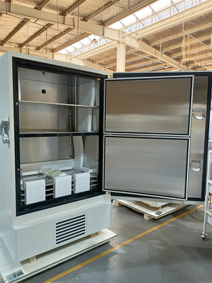 Auto congelador médico ULT do sistema de cascata para o equipamento de laboratório vacinal do hospital do armazenamento