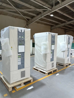 Único congelador super de formação de espuma da temperatura ultra baixa do laboratório da porta com 338 litros de capacidade de alta qualidade