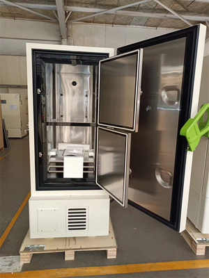 338 litros de congelador Ult de aço inoxidável da temperatura ultra baixa dos graus -86 para o laboratório e o armazenamento médico
