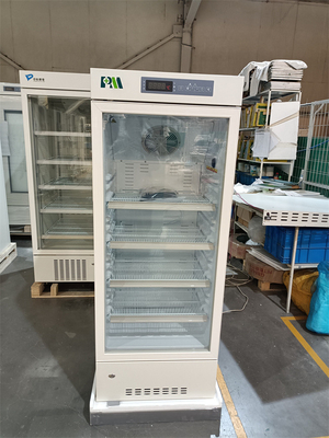 2-8 refrigerador vertical 226L da categoria médica do laboratório do hospital do grau com a única porta de vidro de alta qualidade