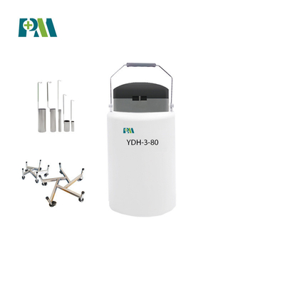 Tanque seco YDH-3-80 do nitrogênio líquido do remetente da capacidade pequena criogênica de PROMED