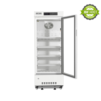 2-8 refrigerador vertical 226L da categoria médica do laboratório do hospital do grau com a única porta de vidro de alta qualidade