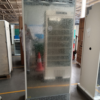 refrigerador vacinal da farmácia da clínica 415L com a porta de vidro caloroso
