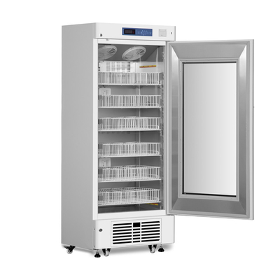 208L portátil hospital banco de sangue frigorífico gabinete com porta de vidro de espuma de aquecimento para armazenamento seguro