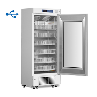 208L portátil hospital banco de sangue frigorífico gabinete com porta de vidro de espuma de aquecimento para armazenamento seguro