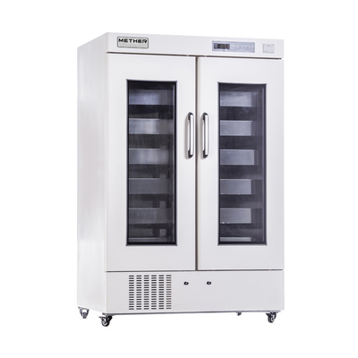 Refrigeradores de bancos de sangue com arrefecimento por ar forçado e material interno revestido de aço