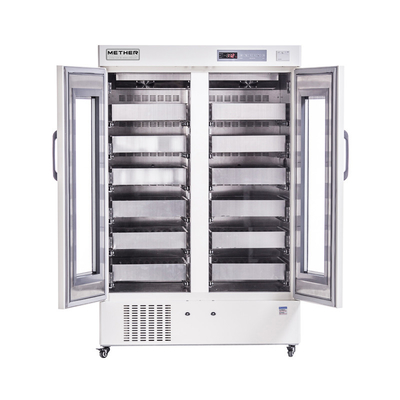 Refrigerador de banco de sangue de 1008 litros com sistema de refrigeração de ar de proteção contra falhas de energia