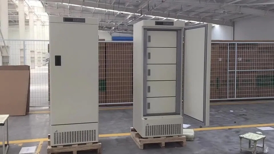 328L congelador biomédico vertical com alarmes múltiplos Armazenamento a -25°C