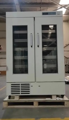 Banco de Sangue Biomédico Congelador 658L Grande Capacidade Com Porta de Vidro Duplo Espumante