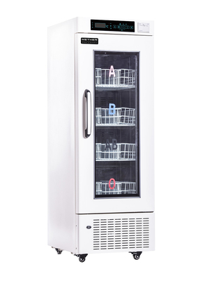 Auto refrigerador biomedicável portátil de vidro dos refrigeradores do banco de sangue do grau 208L da porta 4 de Frost
