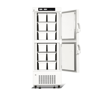 da verticalidade dobro da câmara das gavetas 358L 12 refrigerador biomedicável do congelador da baixa temperatura para o armário de armazenamento vacinal