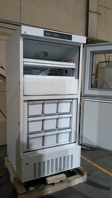 Frigorífico-Congelador Combinado de Laboratório 368L | Unidade de Armazenamento a Frio Médica de Zona Dupla