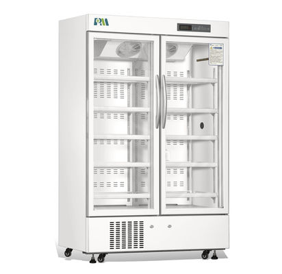 2-8 refrigerador de vidro dobro do refrigerador do laboratório da farmácia da porta do grau para o equipamento do hospital