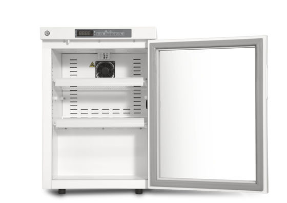refrigerador médico do refrigerador da farmácia 60L pequena com a única porta de vidro para o hospital