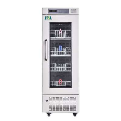 Auto refrigerador biomedicável portátil de vidro dos refrigeradores do banco de sangue do grau 208L da porta 4 de Frost