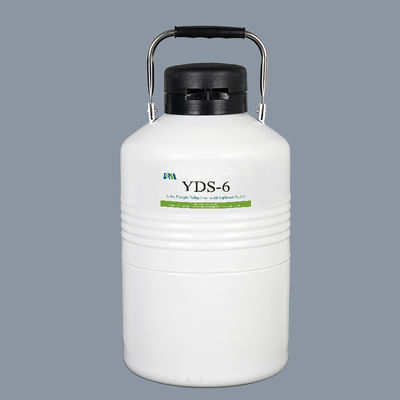 Tanque criogênico branco do nitrogênio líquido, recipiente do nitrogênio líquido 2 litros