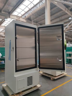 Único congelador super de formação de espuma da temperatura ultra baixa do laboratório da porta com 338 litros de capacidade de alta qualidade
