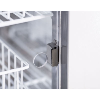 Refrigerador vertical do banco de sangue de 108 litros com 4 o líquido refrigerante dos rodízios R134a