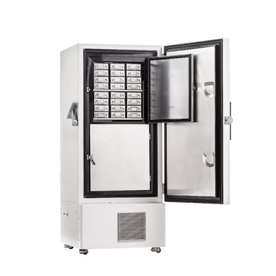 Congelador Ult de aço inoxidável dos graus da economia de energia -86 com 408 litros de capacidade para o laboratório e o hospital