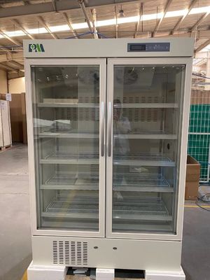 1006L refrigerador vacinal do refrigerador da farmácia médica da porta dobro R290 forçado - refrigerar de ar