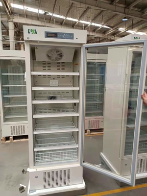 Congeladores de refrigerador farmacêuticos biomedicáveis reais 315L da categoria refrigerar de ar da força com porta de vidro